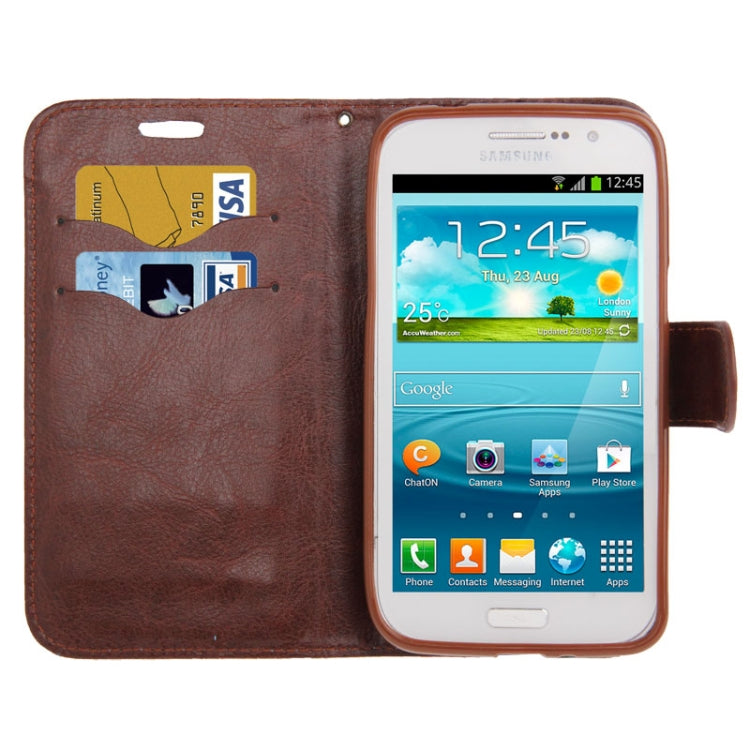 Denim Texture Leather Case with Credit Card Slots & Holder for Galaxy Grand 2 / N7106