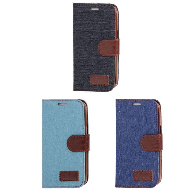 Denim Texture Leather Case with Credit Card Slots & Holder for Galaxy Grand 2 / N7106