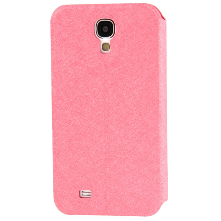 Bowknot Magnetic Buckle Diamond Encrusted Horizontal Flip Leather Case with Credit Card Slots & Holder for Galaxy S IV / i9500(Magenta)