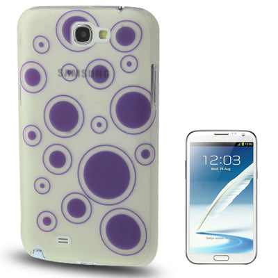 Bubble Pattern Fluorescent Effect Plastic Case for Galaxy Note II / N7100