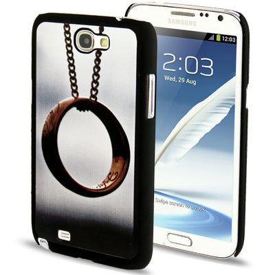 QYG Q-case High Quality Lover Series Necklace with Ring Pattern Plastic Protective Case for Galaxy Note II / N7100