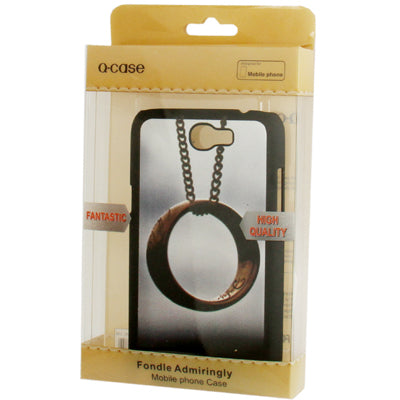 QYG Q-case High Quality Lover Series Necklace with Ring Pattern Plastic Protective Case for Galaxy Note II / N7100