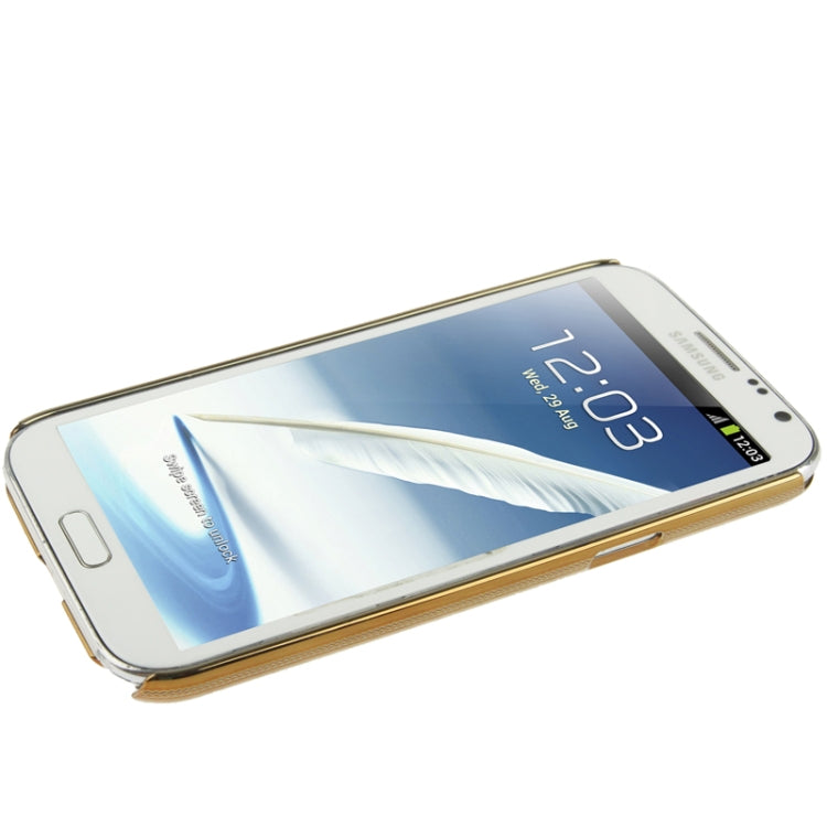 High-quality Embossed  Decorative Pattern Plating Skinning Plastic Case for Galaxy Note II / N7100 (Golden)(Silver)
