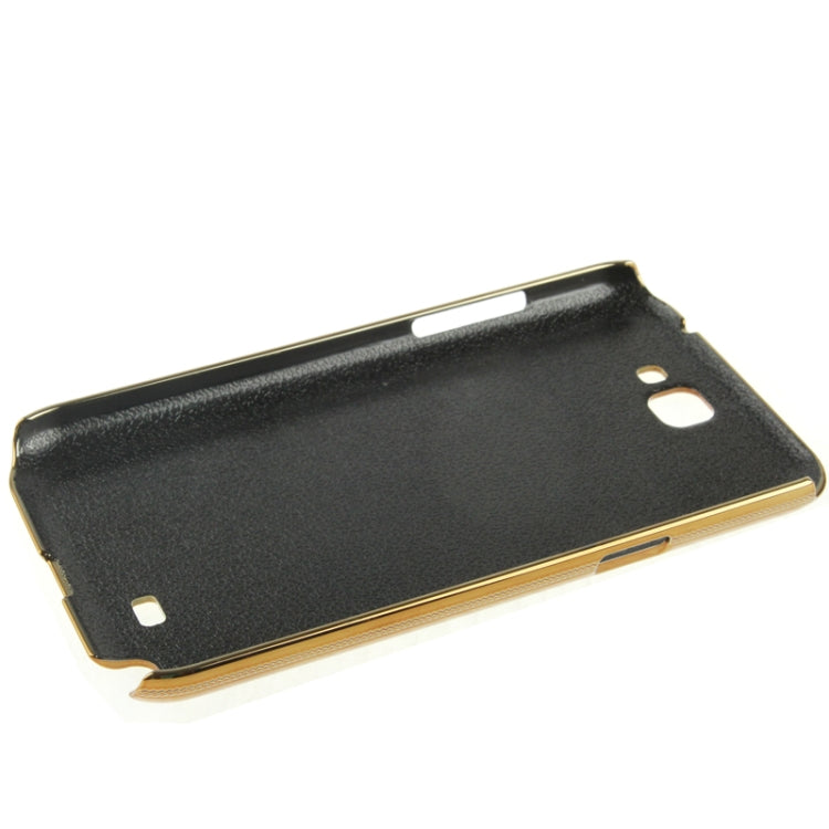 High-quality Embossed  Decorative Pattern Plating Skinning Plastic Case for Galaxy Note II / N7100 (Golden)(Silver)