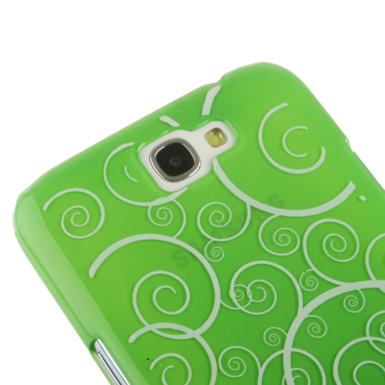 Spiral Decorative Pattern Smooth Surface Plastic Case for Galaxy Note II / N7100