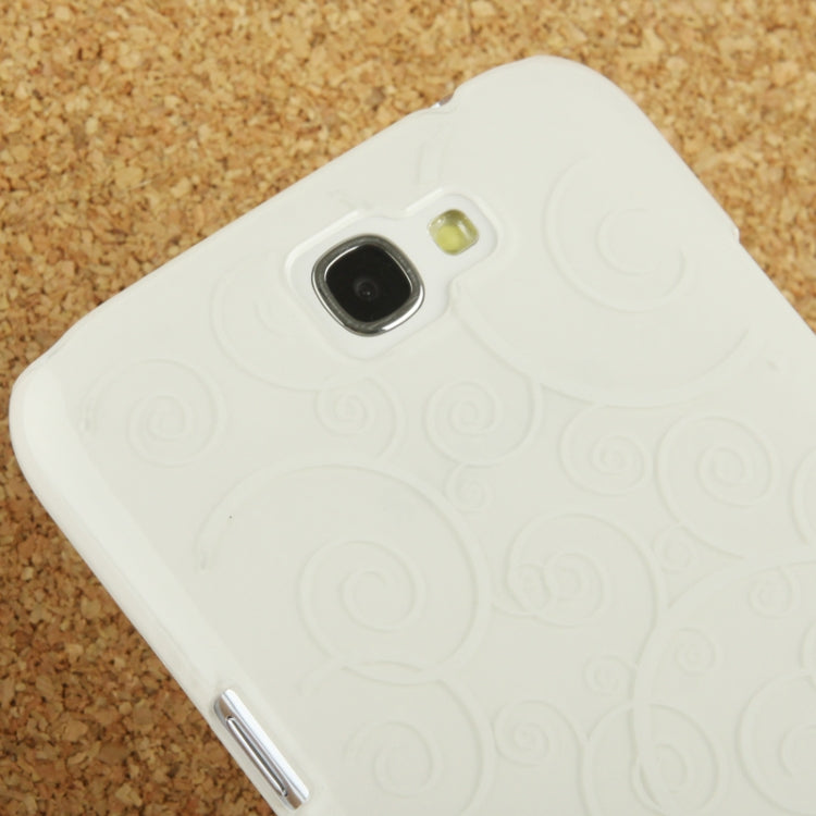 Spiral Decorative Pattern Smooth Surface Plastic Case for Galaxy Note II / N7100
