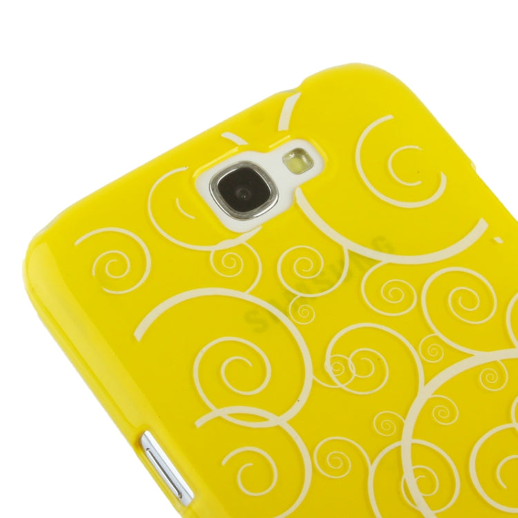 Spiral Decorative Pattern Smooth Surface Plastic Case for Galaxy Note II / N7100
