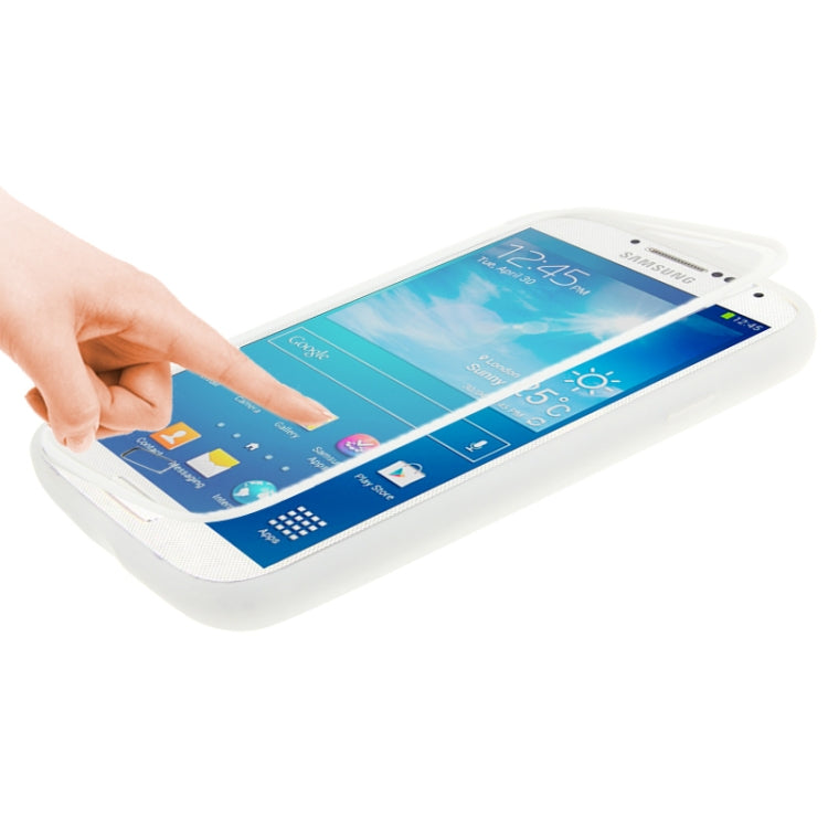 Horizontal Flip Frosted TPU Protection Case for Galaxy S IV / i9500