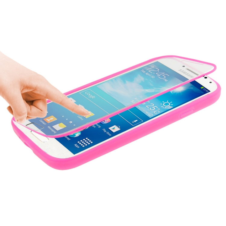 Horizontal Flip Frosted TPU Protection Case for Galaxy S IV / i9500
