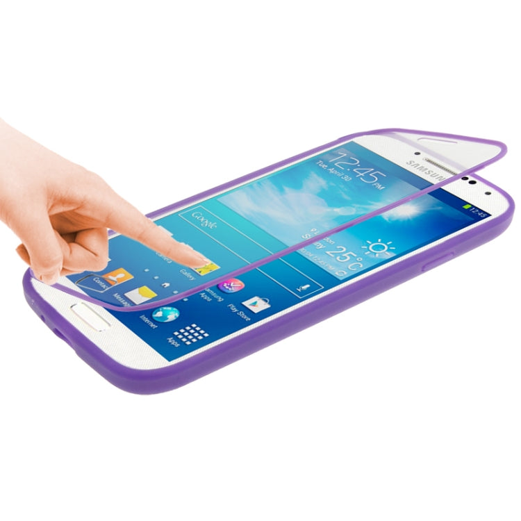 Horizontal Flip Frosted TPU Protection Case for Galaxy S IV / i9500