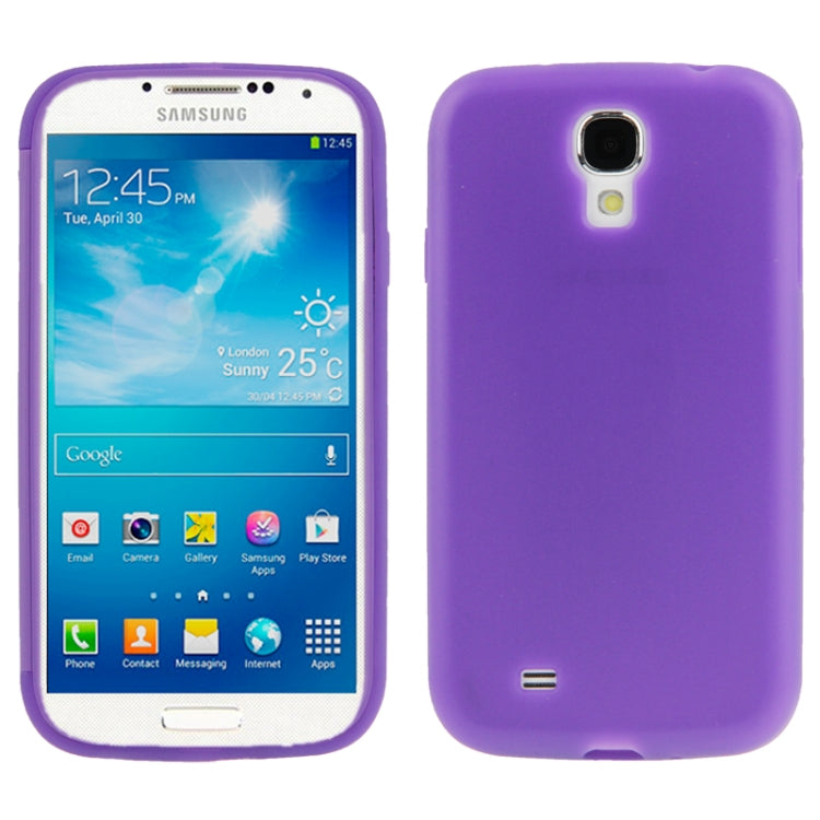 Horizontal Flip Frosted TPU Protection Case for Galaxy S IV / i9500