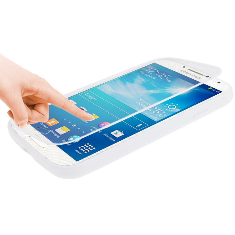 Horizontal Flip Frosted TPU Protection Case for Galaxy S IV / i9500