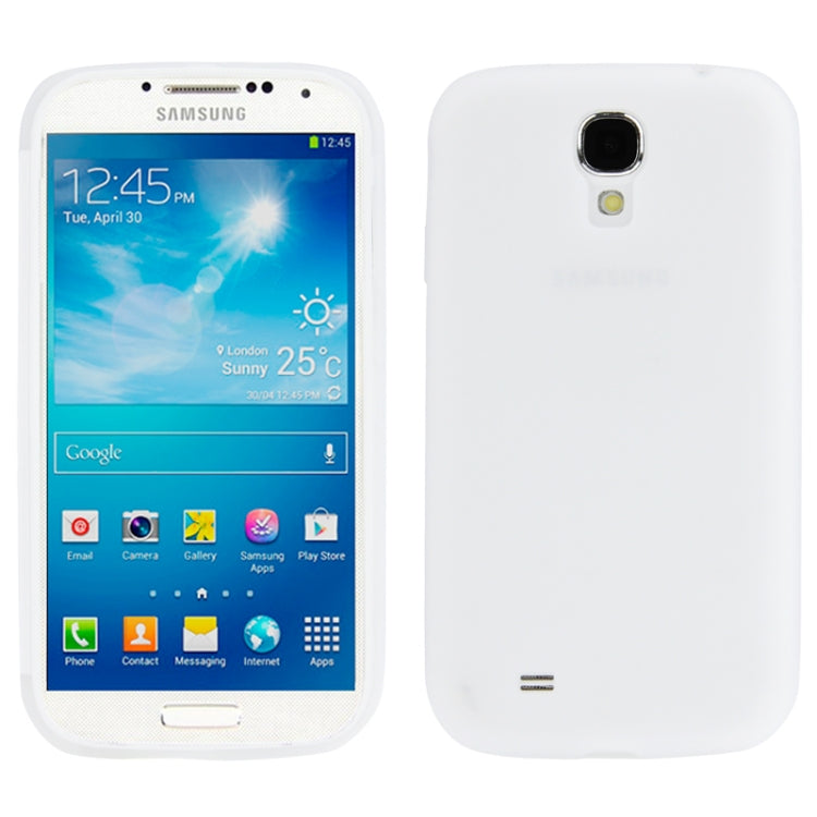 Horizontal Flip Frosted TPU Protection Case for Galaxy S IV / i9500