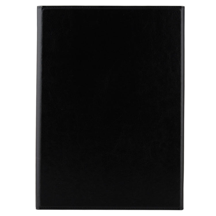 Bluetooth 3.0 ABS Hard Key Keyboard and Crazy Horse Texture Leather Tablet Case with Holder for Galaxy Note 10.1 2014 Editon P600 / Tab Pro T520(Black)