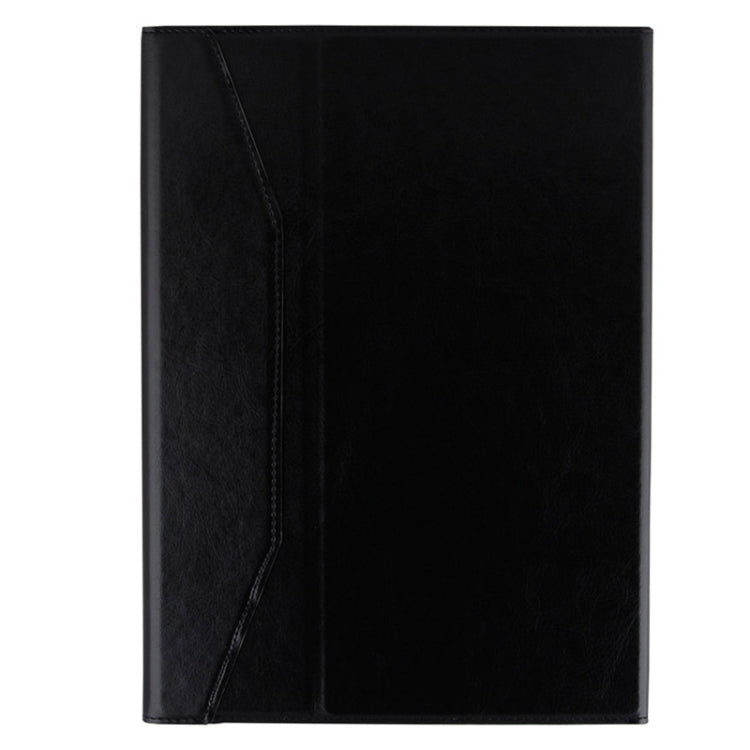 Bluetooth 3.0 ABS Hard Key Keyboard and Crazy Horse Texture Leather Tablet Case with Holder for Galaxy Note 10.1 2014 Editon P600 / Tab Pro T520(Black)