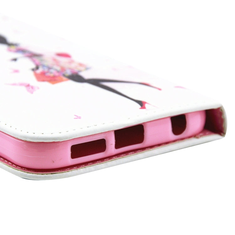 Shopping Girl Pattern Diamond Encrusted Horizontal Flip Leather Case with Holder & Card Slots & Wallet for Galaxy S7 Plus