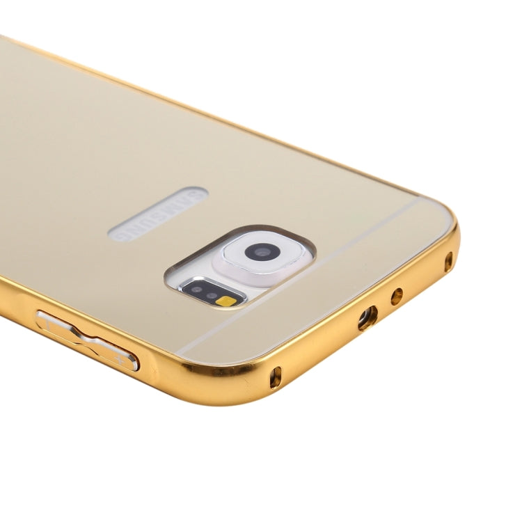 For Galaxy S7 / G930 Fashionable Electroplating PC Push Pull Back Shell Cover + Metal Bumper Frame