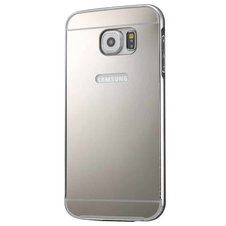 For Galaxy S7 / G930 Fashionable Electroplating PC Push Pull Back Shell Cover + Metal Bumper Frame