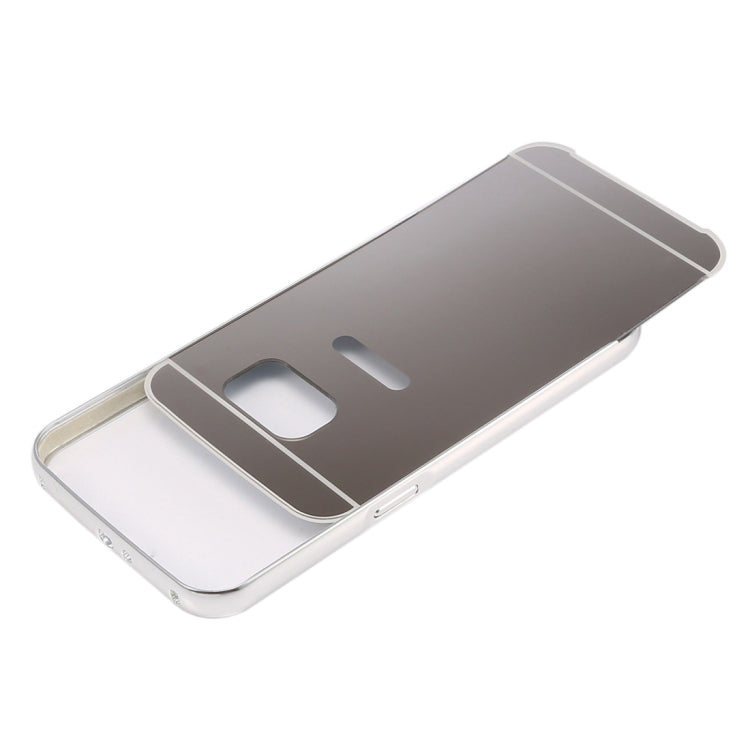 For Galaxy S7 / G930 Fashionable Electroplating PC Push Pull Back Shell Cover + Metal Bumper Frame