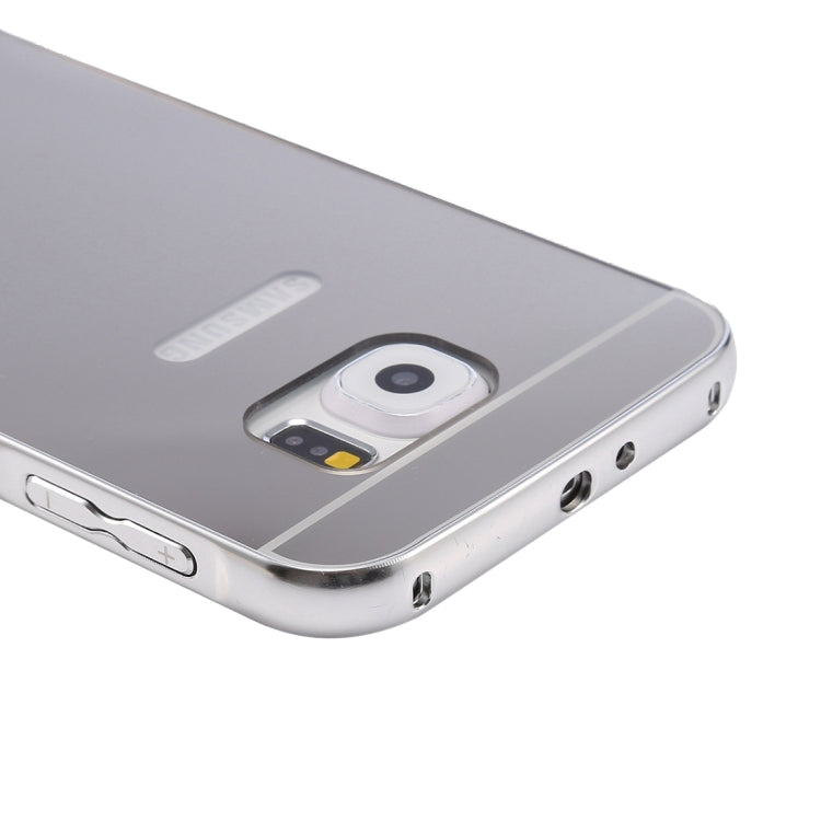 For Galaxy S7 / G930 Fashionable Electroplating PC Push Pull Back Shell Cover + Metal Bumper Frame