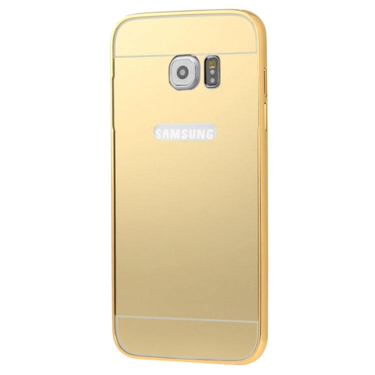 For Galaxy S7 Edge / G935 Fashionable Electroplating PC Push Pull Back Shell Cover + Metal Bumper Frame