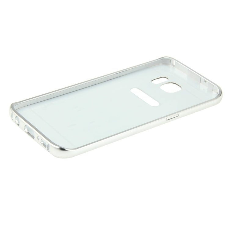 For Galaxy S7 Edge / G935 Fashionable Electroplating PC Push Pull Back Shell Cover + Metal Bumper Frame