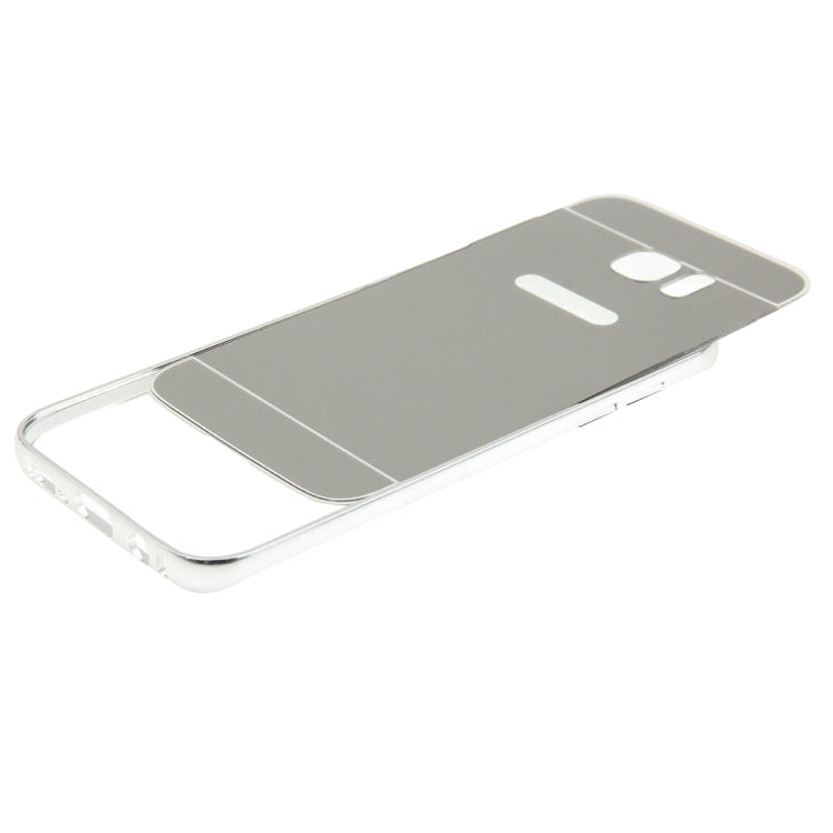 For Galaxy S7 Edge / G935 Fashionable Electroplating PC Push Pull Back Shell Cover + Metal Bumper Frame