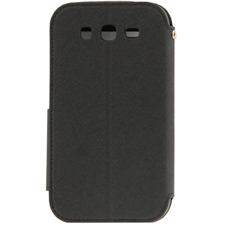 Litchi Texture Horizontal Flip Magnetic Buckle Leather Case with Call Display ID & Card Slots & Holder for Galaxy Grand Neo / i9060