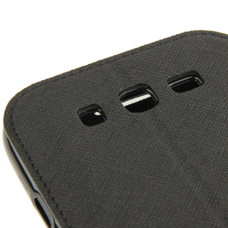 Litchi Texture Horizontal Flip Magnetic Buckle Leather Case with Call Display ID & Card Slots & Holder for Galaxy Grand Neo / i9060
