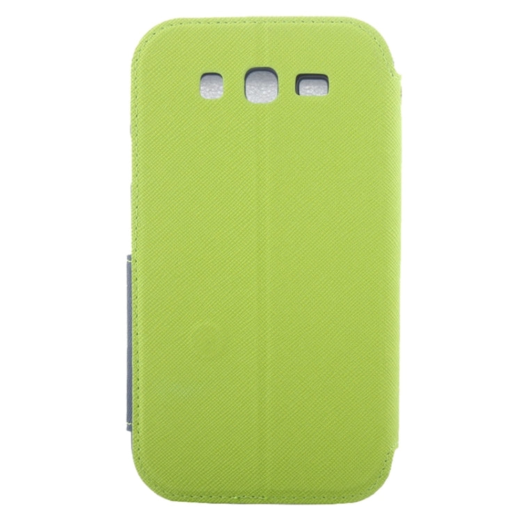 Litchi Texture Horizontal Flip Magnetic Buckle Leather Case with Call Display ID & Card Slots & Holder for Galaxy Grand Neo / i9060