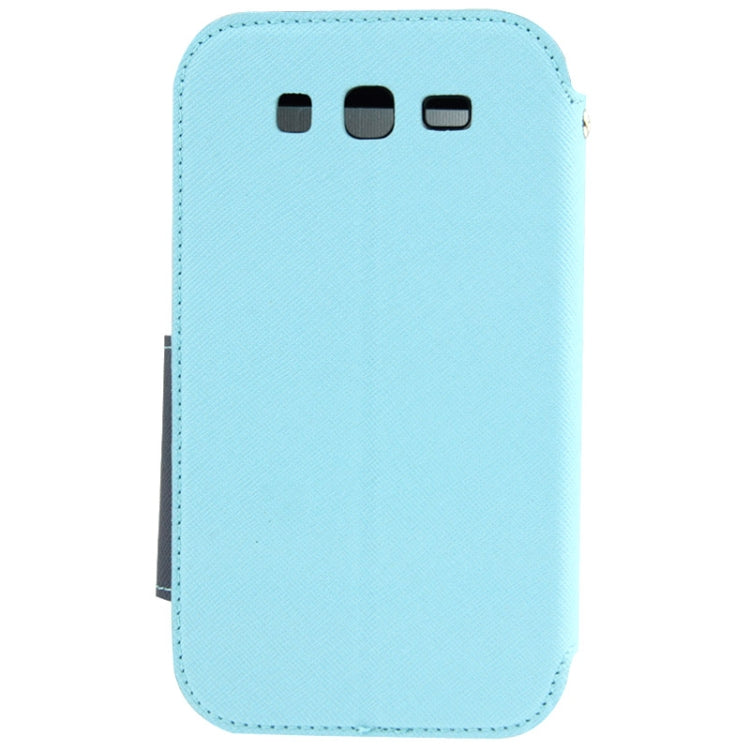 Litchi Texture Horizontal Flip Magnetic Buckle Leather Case with Call Display ID & Card Slots & Holder for Galaxy Grand Neo / i9060