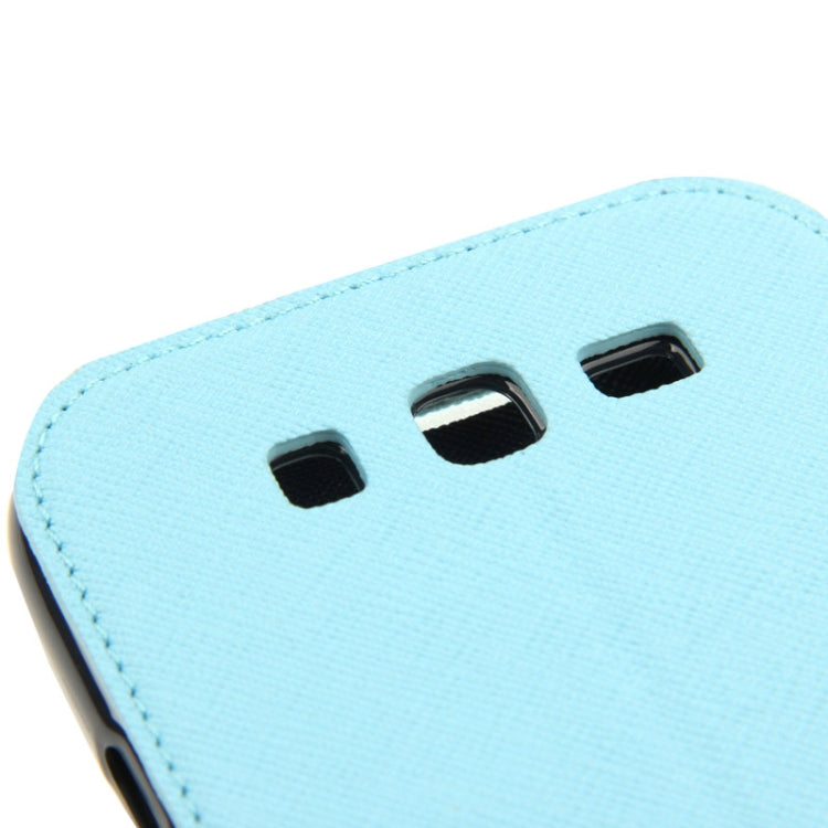 Litchi Texture Horizontal Flip Magnetic Buckle Leather Case with Call Display ID & Card Slots & Holder for Galaxy Grand Neo / i9060