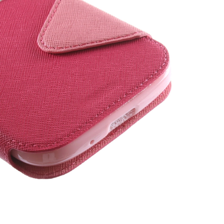 Litchi Texture Horizontal Flip Magnetic Buckle Leather Case with Call Display ID & Card Slots & Holder for Galaxy Grand Neo / i9060