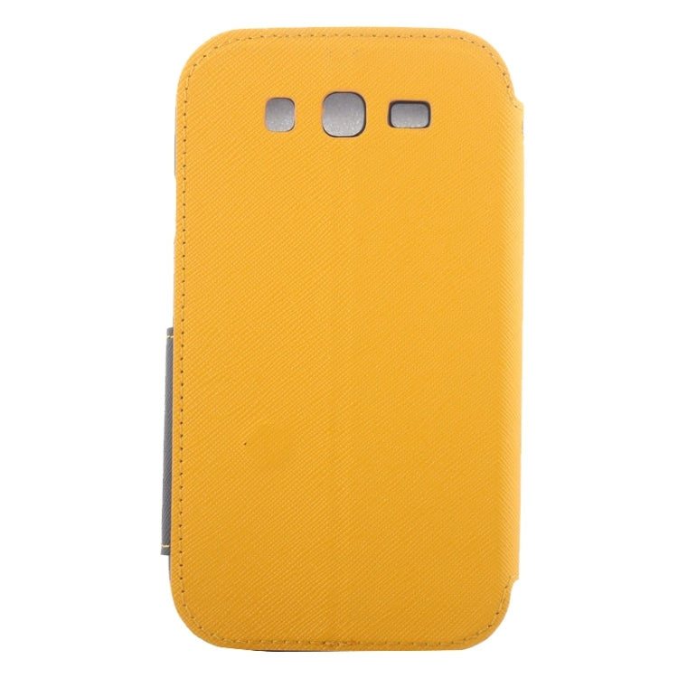 Litchi Texture Horizontal Flip Magnetic Buckle Leather Case with Call Display ID & Card Slots & Holder for Galaxy Grand Neo / i9060