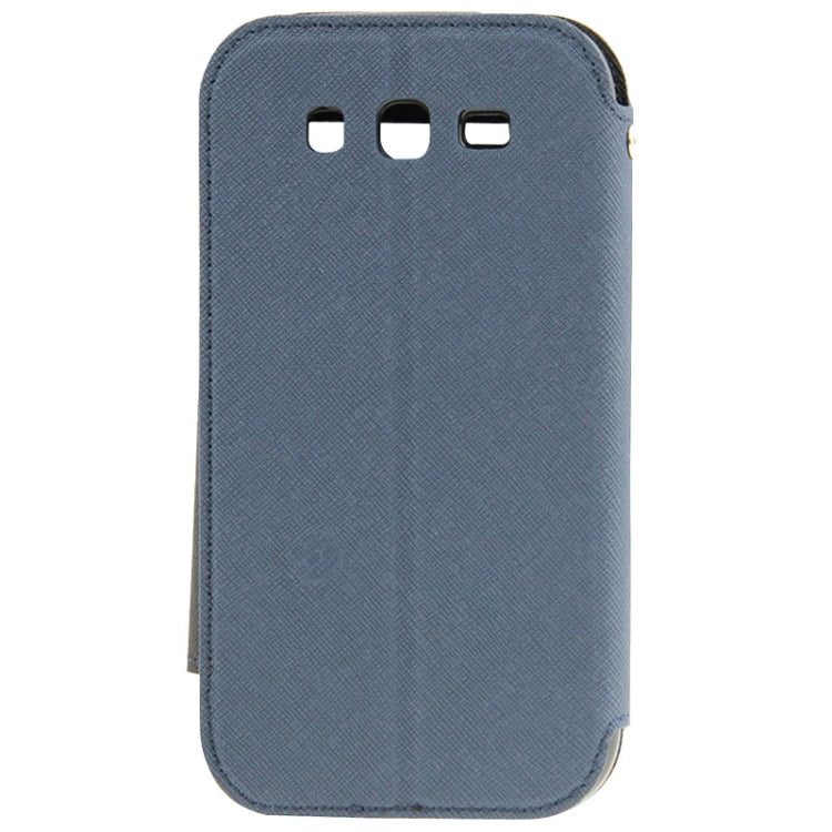 Litchi Texture Horizontal Flip Magnetic Buckle Leather Case with Call Display ID & Card Slots & Holder for Galaxy Grand Neo / i9060