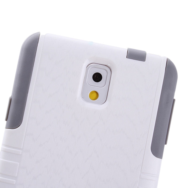 Brush Wave Texture TPU + Plastic Combination Case for Galaxy Note III / N9000
