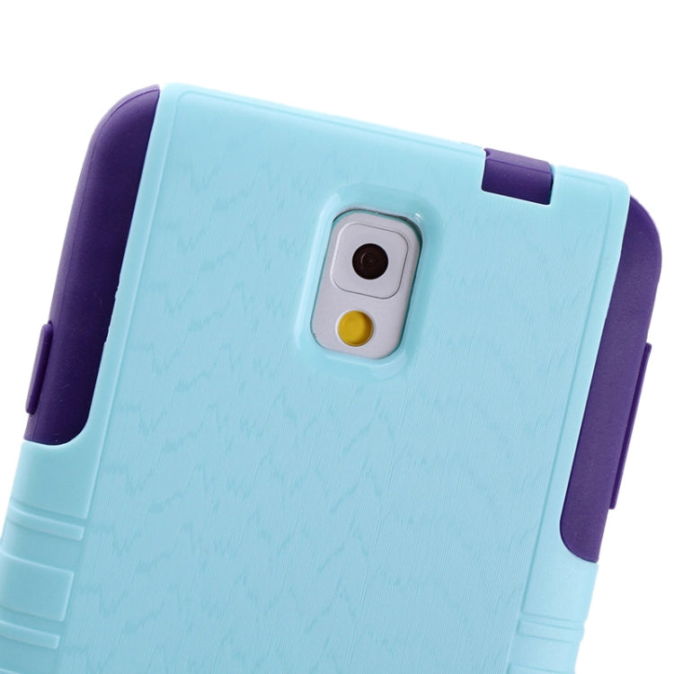 Brush Wave Texture TPU + Plastic Combination Case for Galaxy Note III / N9000