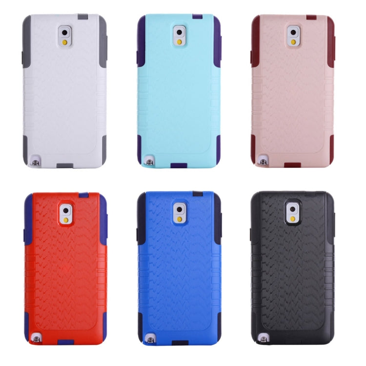 Brush Wave Texture TPU + Plastic Combination Case for Galaxy Note III / N9000