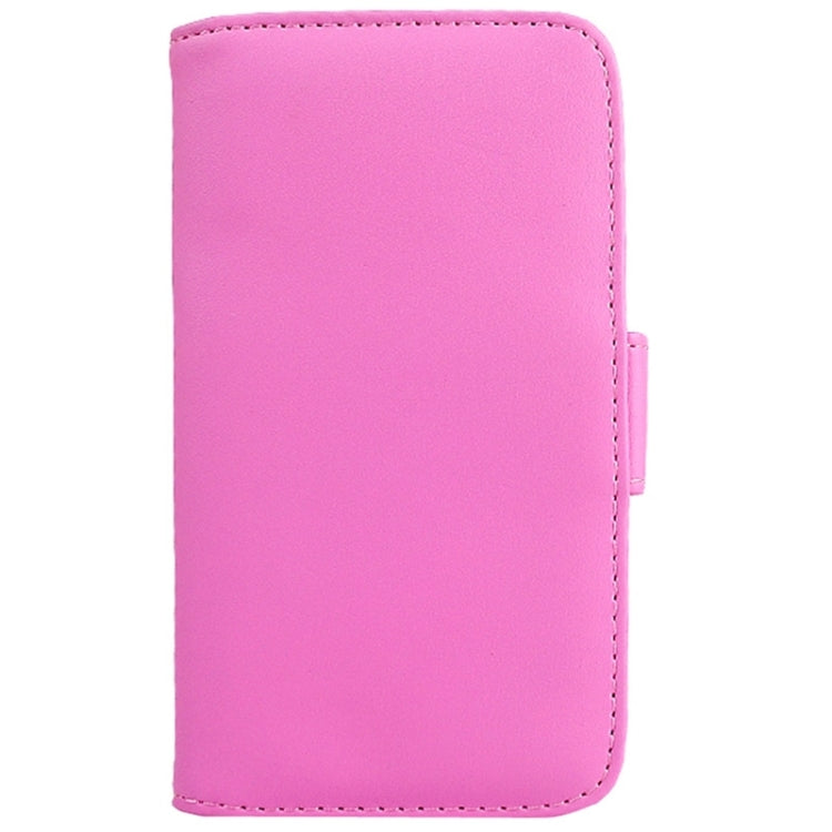 Plain Texture Leather Case with Holder and Card Slots for Galaxy S4 / i9500(Pink)
