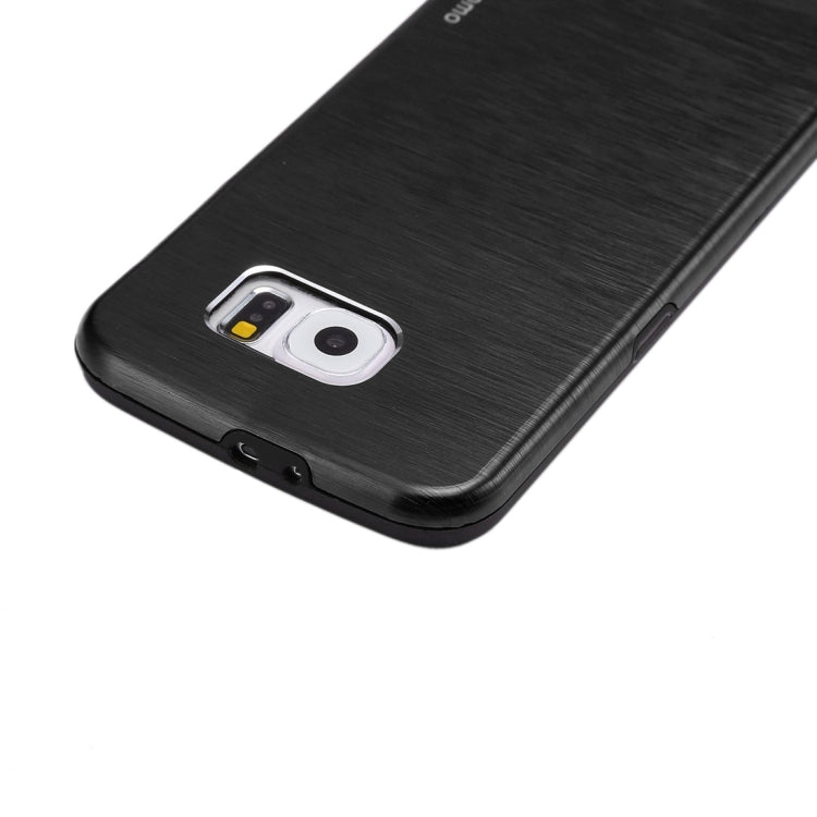 For Galaxy S6 / G920 MOTOMO Brushed Texture Metal + TPU Protective Case