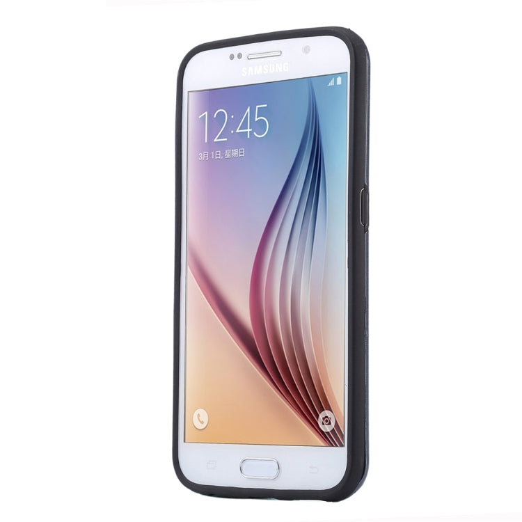For Galaxy S6 / G920 MOTOMO Brushed Texture Metal + TPU Protective Case
