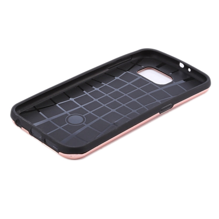 For Galaxy S6 / G920 MOTOMO Brushed Texture Metal + TPU Protective Case
