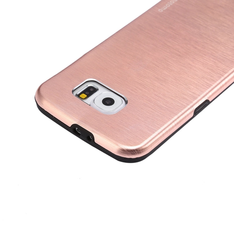 For Galaxy S6 / G920 MOTOMO Brushed Texture Metal + TPU Protective Case