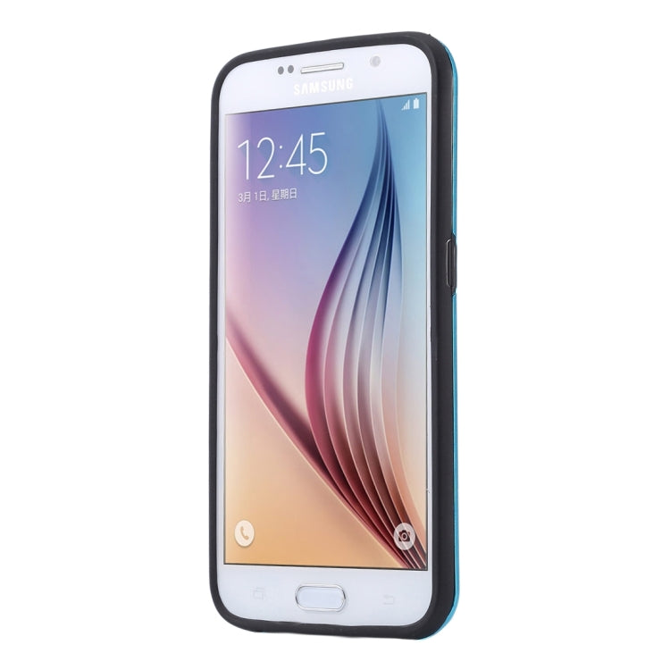 For Galaxy S6 / G920 MOTOMO Brushed Texture Metal + TPU Protective Case