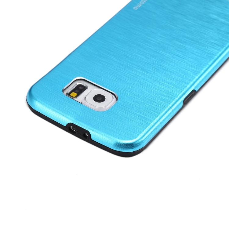 For Galaxy S6 / G920 MOTOMO Brushed Texture Metal + TPU Protective Case