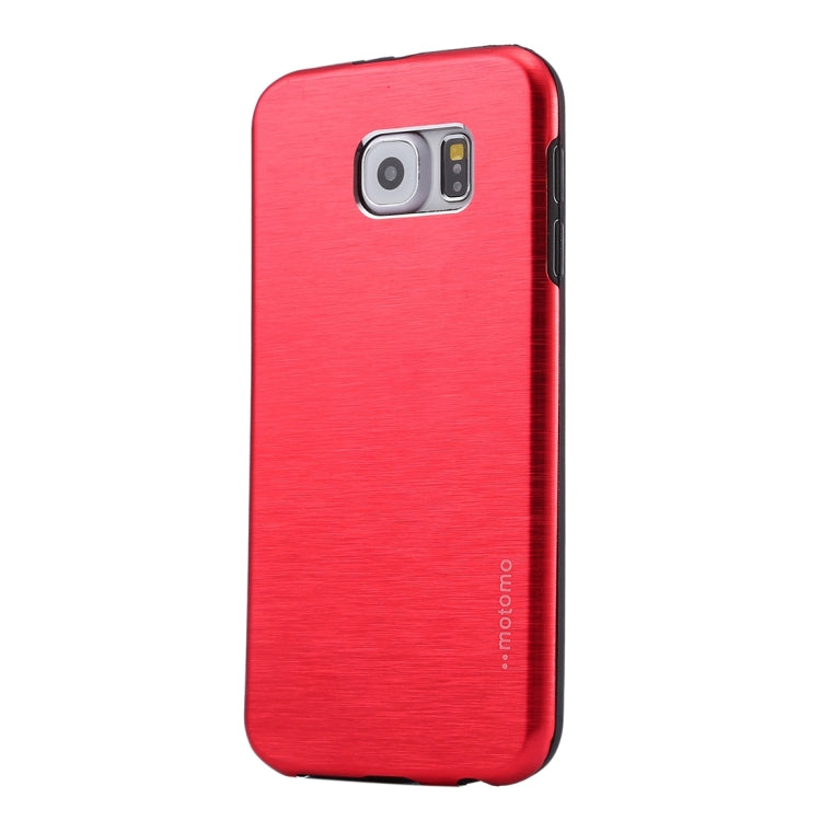 For Galaxy S6 / G920 MOTOMO Brushed Texture Metal + TPU Protective Case