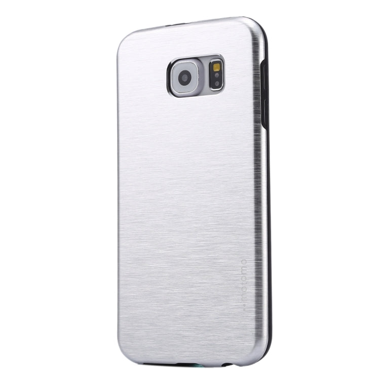 For Galaxy S6 / G920 MOTOMO Brushed Texture Metal + TPU Protective Case