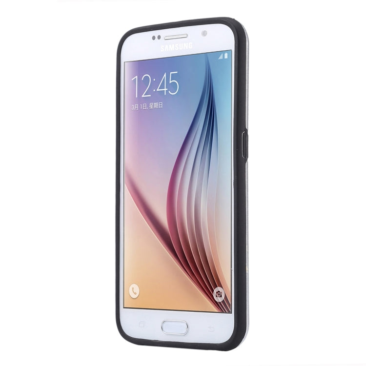 For Galaxy S6 / G920 MOTOMO Brushed Texture Metal + TPU Protective Case