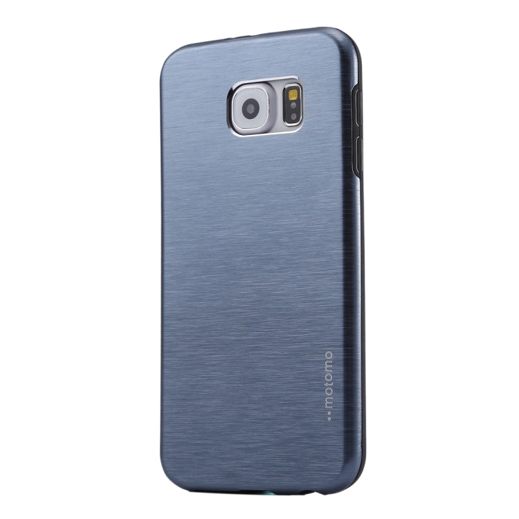 For Galaxy S6 Edge / G925 MOTOMO Brushed Texture Metal + TPU Protective Case