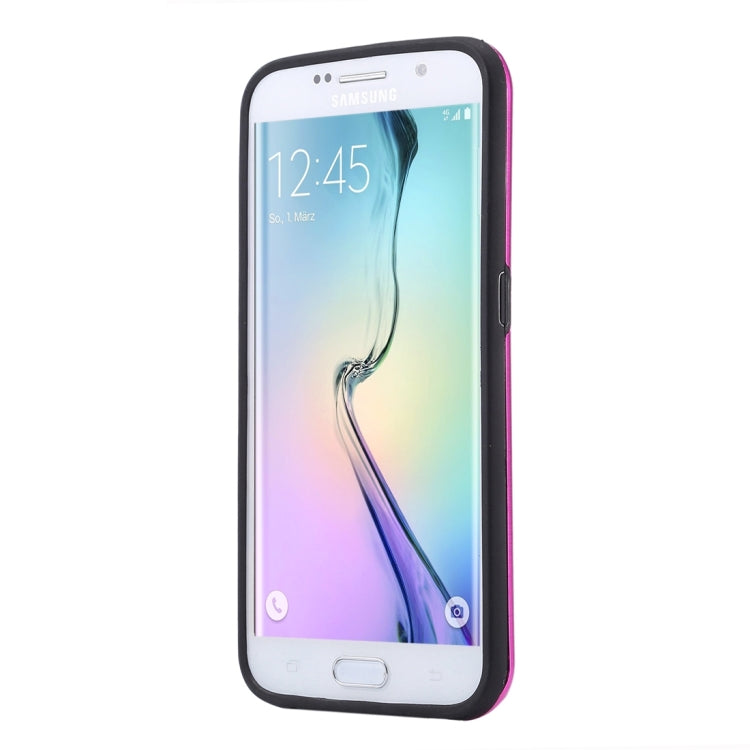 For Galaxy S6 Edge+ / G928 MOTOMO Brushed Texture Metal + TPU Protective Case